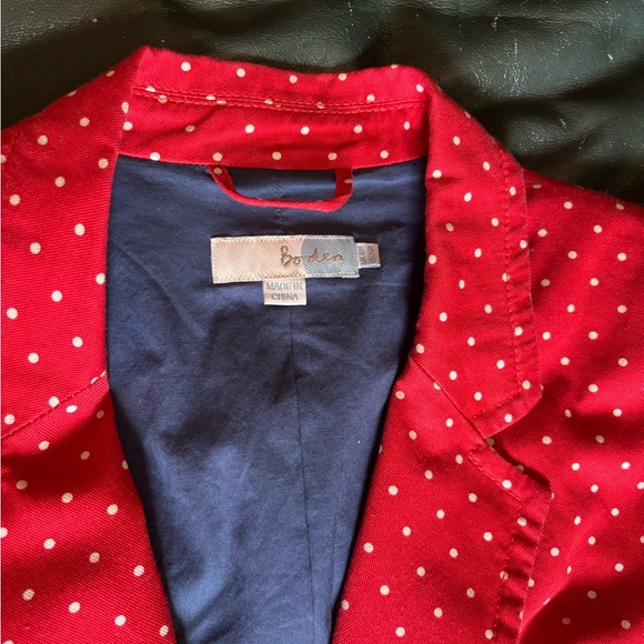 Classic blazer red with white polka dots. Fully lined, excellent condition - Picture 2 of 2